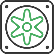 Uninterrupted operation of forced ventilation in production premises
